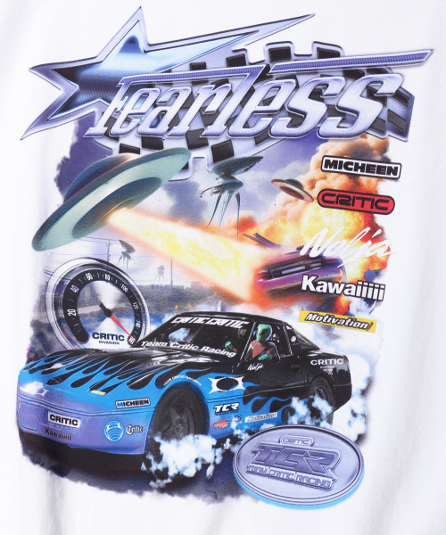 CRITIC（クリティック）の「CT FEARLESS T-SHIRTS WHITE（Tシャツ/カットソー・レディース・その他・LARGE/MEDIUM/X-LARGE）」の2枚目の写真