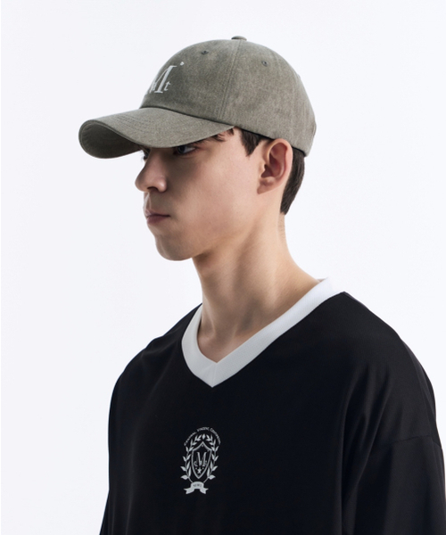 MUCENT(ムセント)の「シグニチャーボールキャップ(ダイングカーキ)(キャップ・レディース・グレー系・FREE)」の5枚目の写真