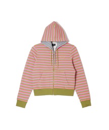 DOUBLE LAYERD ZIP UP HOODIE