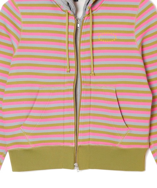 AFB（エーエフビー）の「DOUBLE LAYERD ZIP UP HOODIE（パーカー・メンズ・ピンク/レッド・M/L）」の5枚目の写真