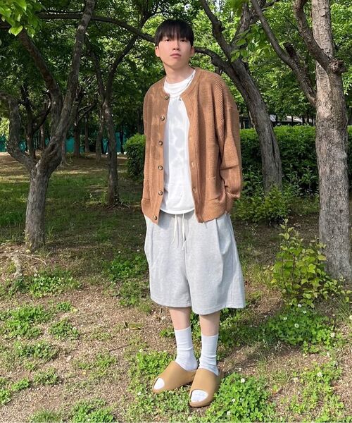KNITTED（ニッティド）の「バミューダトレーニングハーフパンツ メランジェホワイト（その他パンツ・レディース・その他・MEDIUM/LARGE/X-LARGE）」の6枚目の写真