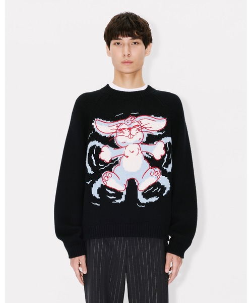 KENZO（ケンゾー）の「'KENZO Winter Holidays' エンブロイダリー ジャンパー イン ウール（その他トップス・メンズ・ブラック系その他5・LARGE/MEDIUM/SMALL）」の3枚目の写真