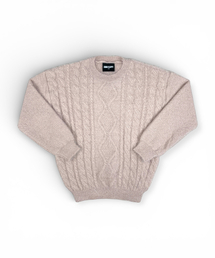 BORN SLIPPY（ボーンスリッピー）の「Diamond Cable Knit (Pink)（ニット/セーター）」