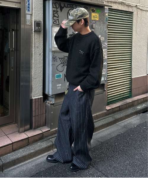 kutir(クティール)の「HENLEY NECK SHAGGY PULLOVER KNIT/ヘンリーネックシャギープルオーバーニット(ニット/セーター・メンズ・ネイビー/ブラウン/ブラック/カーキ・LARGE/MEDIUM)」の16枚目の写真