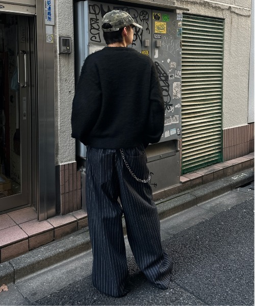 kutir(クティール)の「HENLEY NECK SHAGGY PULLOVER KNIT/ヘンリーネックシャギープルオーバーニット(ニット/セーター・メンズ・ネイビー/ブラウン/ブラック/カーキ・LARGE/MEDIUM)」の17枚目の写真