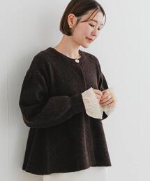 F by ROSSO | F by ROSSO　ペプラムボリュームスリーブカーディガン(カーディガン/ボレロ)