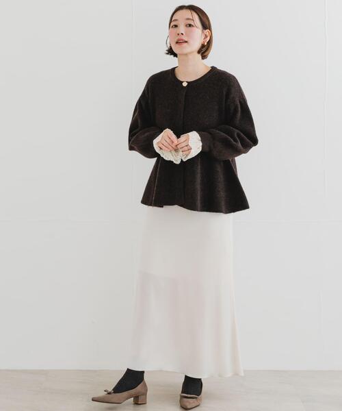 F by ROSSO(エフバイロッソ)の「F by ROSSO ペプラムボリュームスリーブカーディガン(カーディガン/ボレロ・レディース・ブラウン/チャコールグレー・FREE)」の20枚目の写真