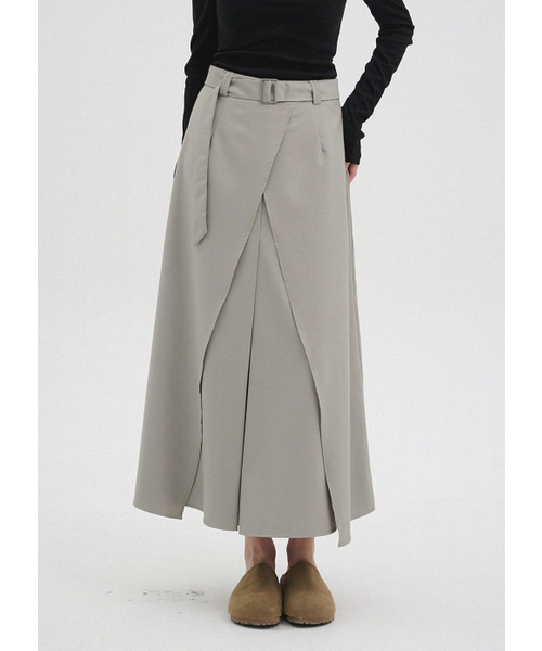 MICANE(ミケーネ)の「ヘリアベルトラップマキシスカート(スカート・レディース・ベージュ/ブラック・MEDIUM/LARGE/X-LARGE/XX-LARGE/X-SMALL/SMALL)」の3枚目の写真