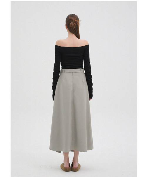 MICANE(ミケーネ)の「ヘリアベルトラップマキシスカート(スカート・レディース・ベージュ/ブラック・MEDIUM/LARGE/X-LARGE/XX-LARGE/X-SMALL/SMALL)」の6枚目の写真