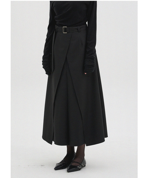 MICANE(ミケーネ)の「ヘリアベルトラップマキシスカート(スカート・レディース・ベージュ/ブラック・MEDIUM/LARGE/X-LARGE/XX-LARGE/X-SMALL/SMALL)」の8枚目の写真