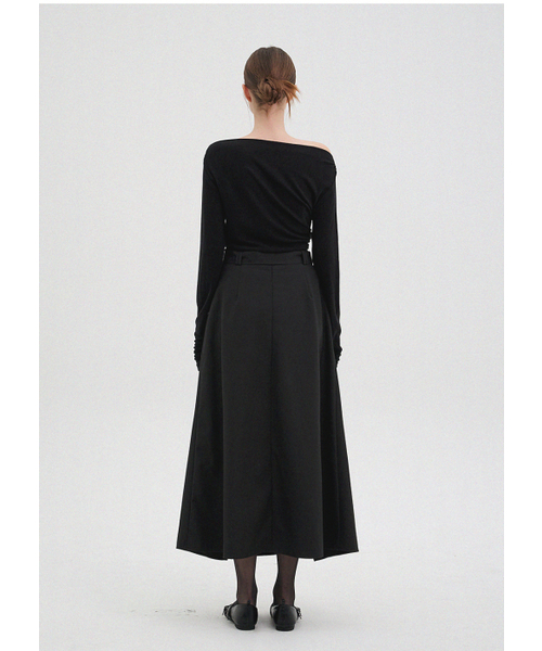 MICANE(ミケーネ)の「ヘリアベルトラップマキシスカート(スカート・レディース・ベージュ/ブラック・MEDIUM/LARGE/X-LARGE/XX-LARGE/X-SMALL/SMALL)」の10枚目の写真