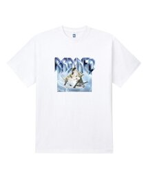 キャットアンドパンチングホワイト半袖Tシャツ