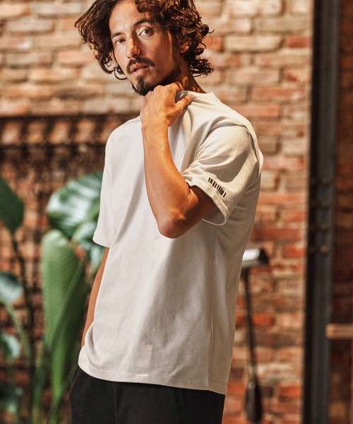felkod(フィルコッド)の「mt10144-10oz Barcode Embroidery Tee Tシャツ(F26S300)(Tシャツ/カットソー・メンズ・ホワイト/ブラック/グレイッシュベージュ・S/M/L/XL)」の3枚目の写真