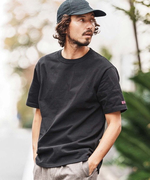 felkod(フィルコッド)の「mt10144-10oz Barcode Embroidery Tee Tシャツ(F26S300)(Tシャツ/カットソー・メンズ・ホワイト/ブラック/グレイッシュベージュ・S/M/L/XL)」の2枚目の写真
