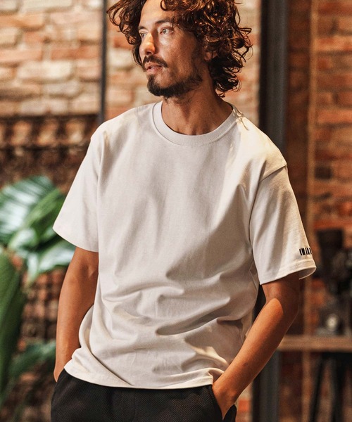 felkod(フィルコッド)の「mt10144-10oz Barcode Embroidery Tee Tシャツ(F26S300)(Tシャツ/カットソー・メンズ・ホワイト/ブラック/グレイッシュベージュ・S/M/L/XL)」の8枚目の写真