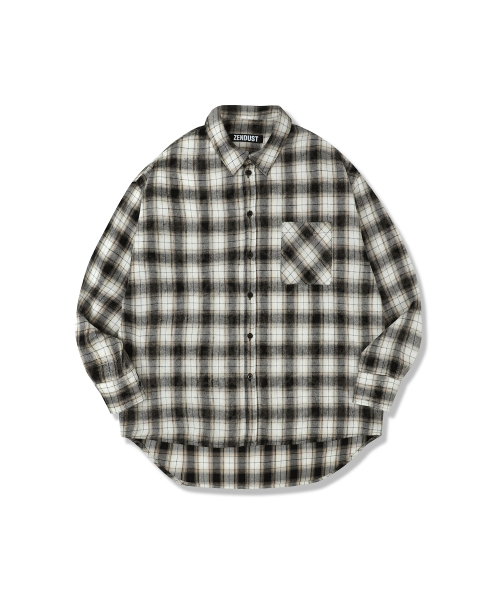 ZENDUST(ジェンダスト)の「Jidan Overfit Check Shirt BLUE(シャツ/ブラウス・レディース・ブルー・MEDIUM/LARGE/X-LARGE)」の5枚目の写真