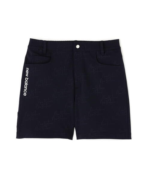 【ブラック】モノグラムロゴ柄 ジャージー キュロット (WOMENS) New Balance Golf｜モノグラムロゴ柄 ジャージー キュロット (WOMENS