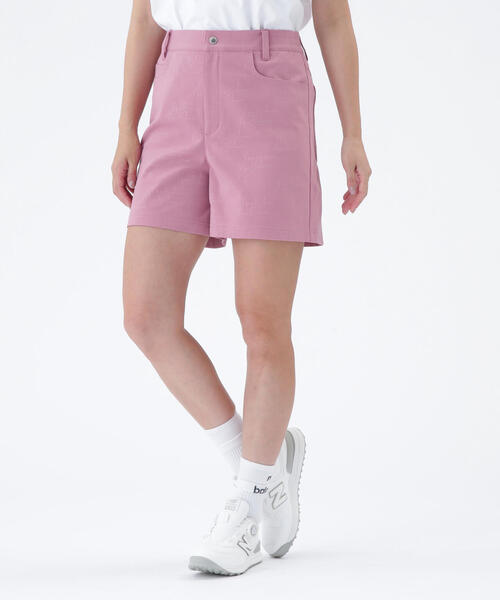 【ベージュ3】モノグラムロゴ柄 ジャージー キュロット (WOMENS) New Balance Golf｜モノグラムロゴ柄 ジャージー キュロット (WOMENS