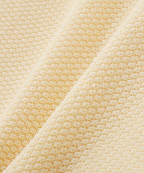 N.（N. Natural Beauty Basic）（エヌエヌナチュラルビューティーベーシック）の「鹿の子オーバーニット（ニット/セーター・レディース・ネイビー/オフホワイト/イエロー・ﾌﾘ-）」の15枚目の写真