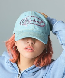 X-girl | RHINESTONE OVAL LOGO 6PANEL DENIM CAP(キャップ)
