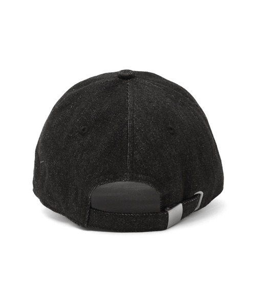 X-girl（エックスガール）の「RHINESTONE OVAL LOGO 6PANEL DENIM CAP（キャップ・レディース・ブラック/インディゴブルー/ライトインディゴブルー・ONE SIZE）」の10枚目の写真