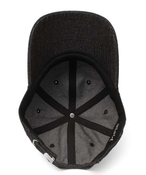 X-girl（エックスガール）の「RHINESTONE OVAL LOGO 6PANEL DENIM CAP（キャップ・レディース・ブラック/インディゴブルー/ライトインディゴブルー・ONE SIZE）」の11枚目の写真