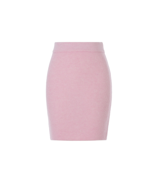 A.R.U(エイアールユー)の「KNIT SKIRT(スカート・レディース・ホワイト/ブラック/イエロー/PINK・FREE)」の4枚目の写真