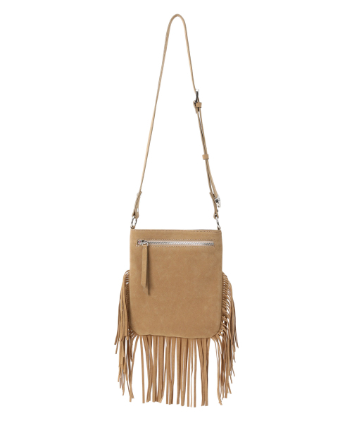 SAND MUSEUM（サンドミュージアム）の「TASSA FRINGE BAG [Suede Beige]（メッセンジャーバッグ・レディース・その他・FREE）」の3枚目の写真