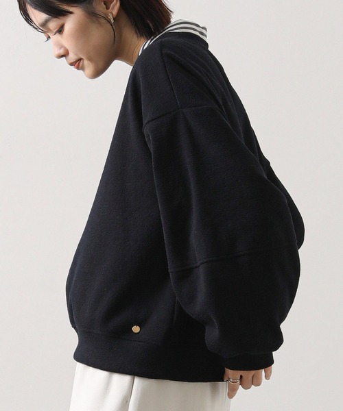 Gready Brilliant（グレディブリリアン）の「起毛ジャガード立体パフクルーネックカットソー（Tシャツ/カットソー・レディース・ネイビー/オフホワイト・38）」の20枚目の写真