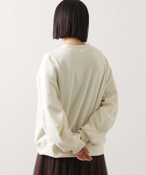 Gready Brilliant（グレディブリリアン）の「起毛ジャガード立体パフクルーネックカットソー（Tシャツ/カットソー・レディース・ネイビー/オフホワイト・38）」の10枚目の写真