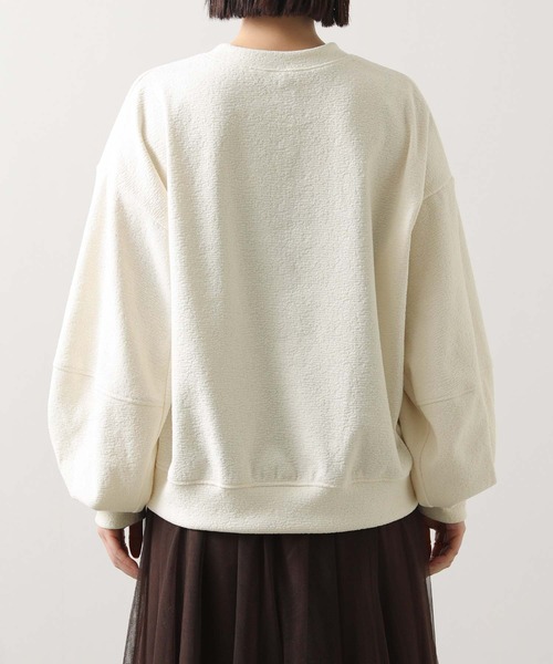 Gready Brilliant（グレディブリリアン）の「起毛ジャガード立体パフクルーネックカットソー（Tシャツ/カットソー・レディース・ネイビー/オフホワイト・38）」の22枚目の写真