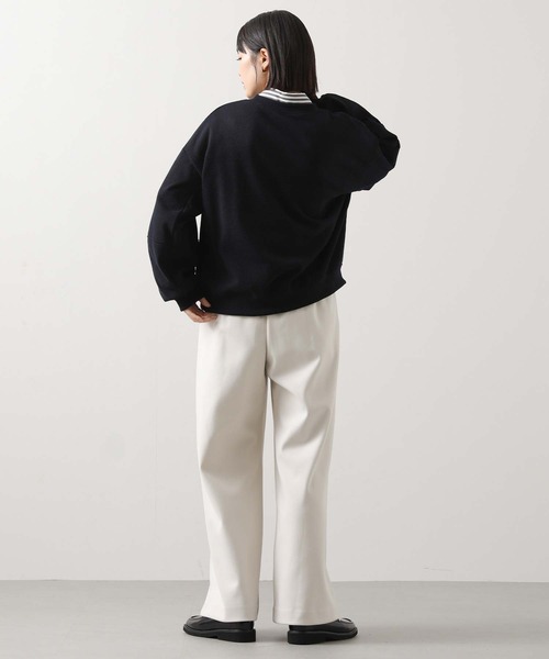 Gready Brilliant（グレディブリリアン）の「起毛ジャガード立体パフクルーネックカットソー（Tシャツ/カットソー・レディース・ネイビー/オフホワイト・38）」の14枚目の写真