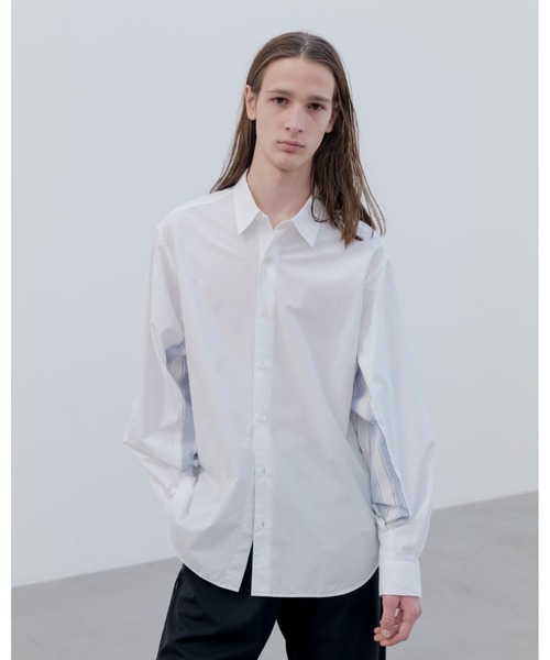 uniform experiment（ユニフォームエクスペリメント）の「VENTILATION RELAX-FIT L/S SHIRT（シャツ/ブラウス・メンズ・ライトブルー/ホワイト・1/2/3/4/5）」の4枚目の写真