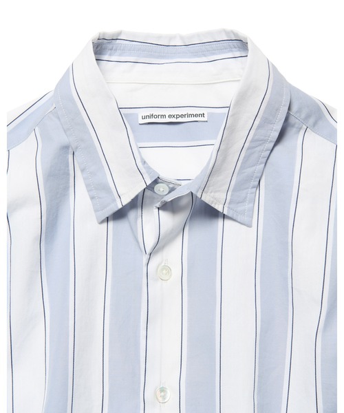 uniform experiment（ユニフォームエクスペリメント）の「VENTILATION RELAX-FIT L/S SHIRT（シャツ/ブラウス・メンズ・ライトブルー/ホワイト・1/2/3/4/5）」の6枚目の写真