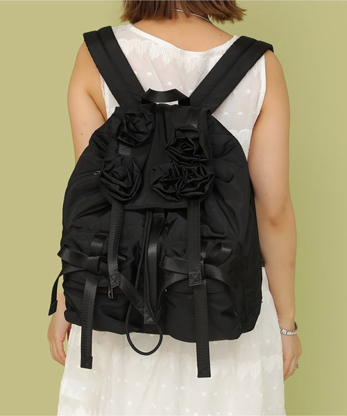 Casselini（キャセリーニ）の「Casselini(キャセリーニ)バラモチーフバックパック（バックパック/リュック・レディース・ブラック/カーキ・FREE）」の11枚目の写真