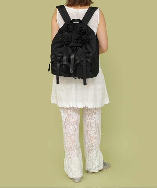 Casselini（キャセリーニ）の「Casselini(キャセリーニ)バラモチーフバックパック（バックパック/リュック・レディース・ブラック/カーキ・FREE）」の13枚目の写真