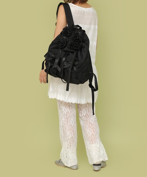 Casselini（キャセリーニ）の「Casselini(キャセリーニ)バラモチーフバックパック（バックパック/リュック・レディース・ブラック/カーキ・FREE）」の14枚目の写真