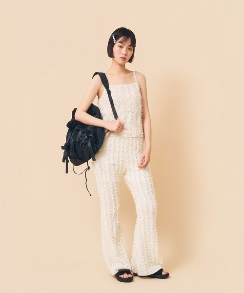 Casselini（キャセリーニ）の「Casselini(キャセリーニ)バラモチーフバックパック（バックパック/リュック・レディース・ブラック/カーキ・FREE）」の9枚目の写真