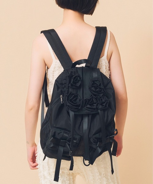 Casselini（キャセリーニ）の「Casselini(キャセリーニ)バラモチーフバックパック（バックパック/リュック・レディース・ブラック/カーキ・FREE）」の7枚目の写真