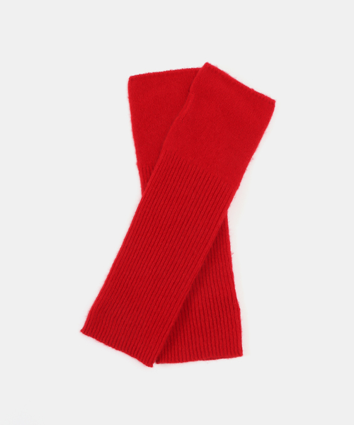 IENA（イエナ）の「ピュア カシミヤ グローブ（手袋・レディース・チャコールグレー/ホワイト/レッド・FREE）」の3枚目の写真