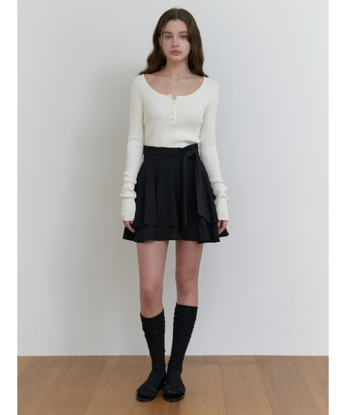 RE_L（リエル）の「Bonny button knit (ivory)（ニット/セーター・レディース・その他・FREE）」の2枚目の写真