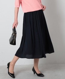 fleur by mint breeze（フルールバイミントブリーズ）の「【L～6L 大きいサイズ】ジョーゼットソフトタックスカート（スカート）」