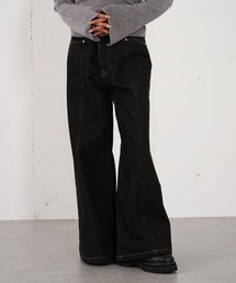 archives | ロゴ刺繍ワイドデニム(デニムパンツ)