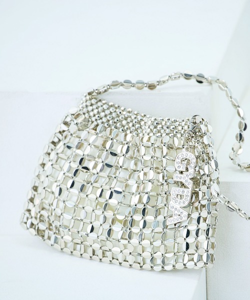 GYDA(ジェイダ)の「GYDA(ジェイダ)メタリックミニバッグ 巾着付き GY-B452(ハンドバッグ・レディース・グリーン/シルバー/ピンク・FREE)」の3枚目の写真