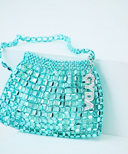 GYDA(ジェイダ)の「GYDA(ジェイダ)メタリックミニバッグ 巾着付き GY-B452(ハンドバッグ・レディース・グリーン/シルバー/ピンク・FREE)」の2枚目の写真