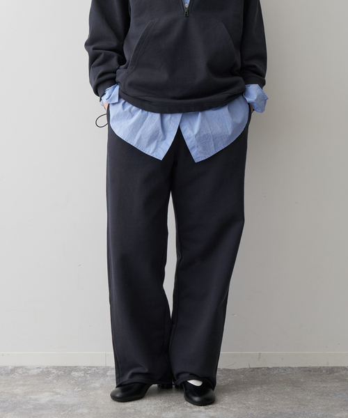 Spick & Span（スピックアンドスパン）の「《追加》裏毛イージーストレートパンツ（スウェットパンツ・レディース・ネイビー/ライトグレー・38/36）」の19枚目の写真