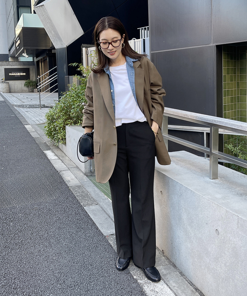 ≪WEB限定 / 追加≫裏起毛フレアパンツ 6（スラックス）｜FRAMeWORK