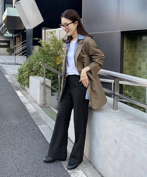 ≪WEB限定 / 追加≫裏起毛フレアパンツ 6（スラックス）｜FRAMeWORK