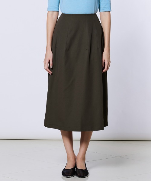 Sov.（ソブ）の「リランチェス マキシスカート（スカート・レディース・カーキ/オフホワイト・36/38）」の2枚目の写真