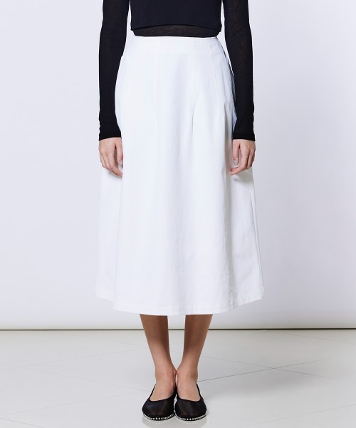 Sov.（ソブ）の「リランチェス マキシスカート（スカート・レディース・カーキ/オフホワイト・36/38）」の4枚目の写真